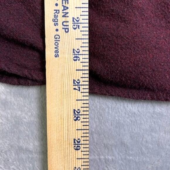 J. Crew Wool Button Down Mens Small Leather Elbow Patches Soft Fall Flannel - Picture 10 of 10